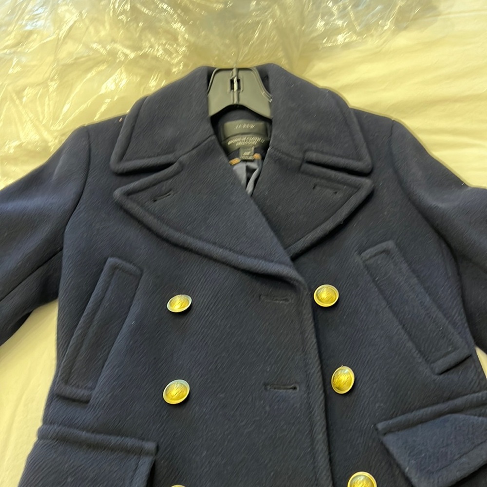 Jcrew coat navy blue